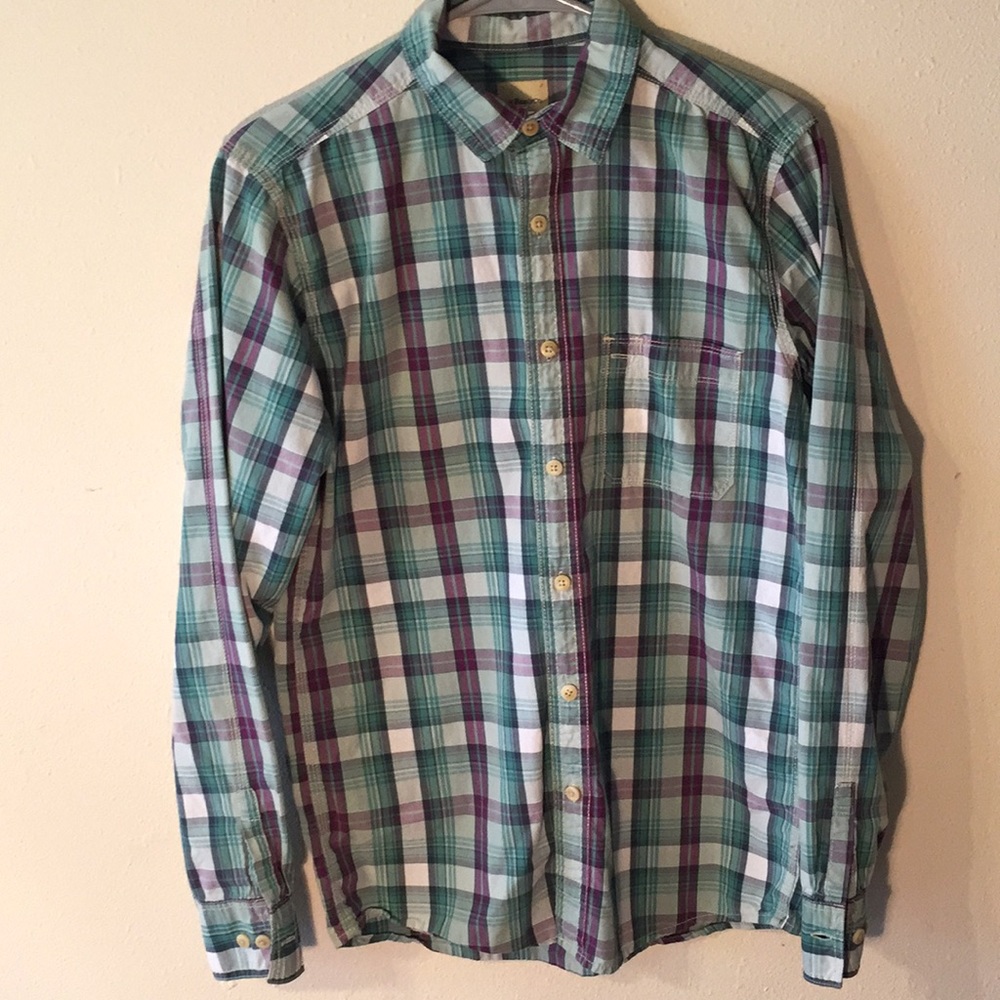 Casual checkered button down shirt